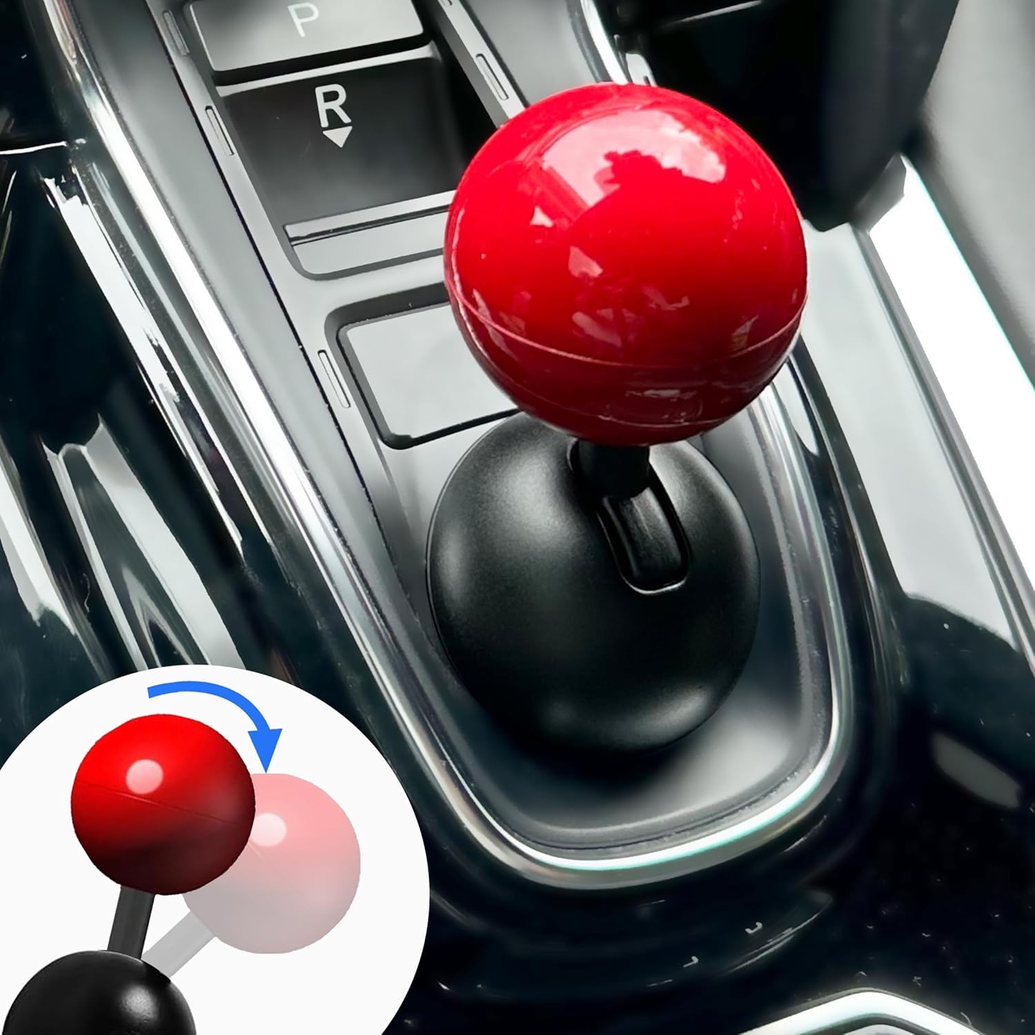 Car Push Start Stop Button Ring Metal Joystick Style Cover for Push Start Stop Button Protection and Decoration for All Cars